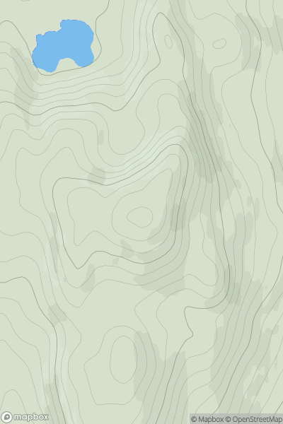 Thumbnail image for Meall nan Each [Moidart and Ardnamurchan] showing contour plot for surrounding peak